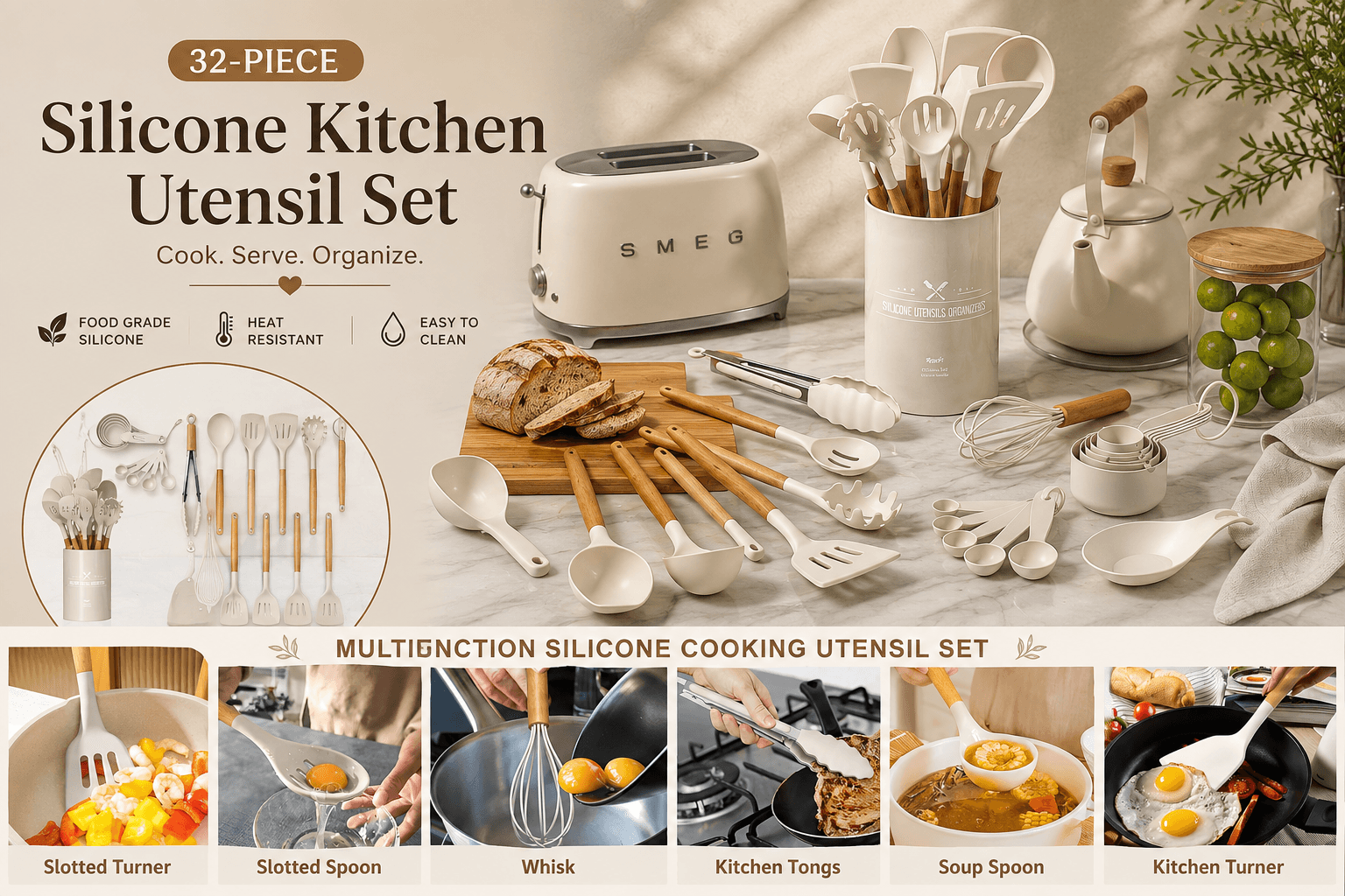 Umite Chef Utensils Non stick Resistant