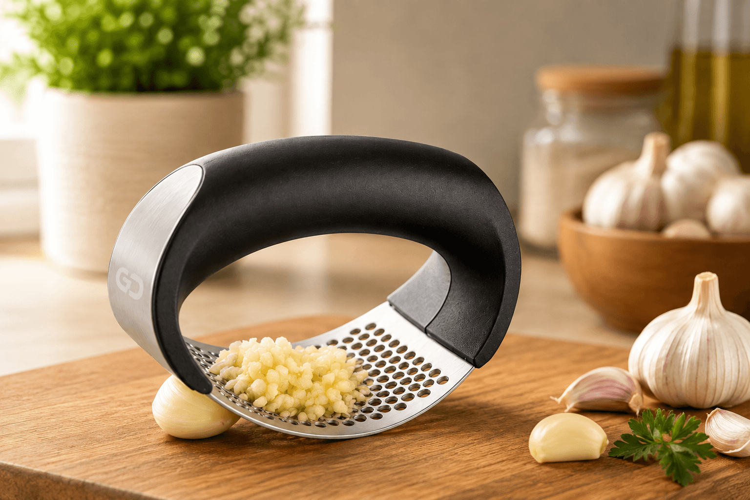 Garlic Press Rocker Stainless Strength