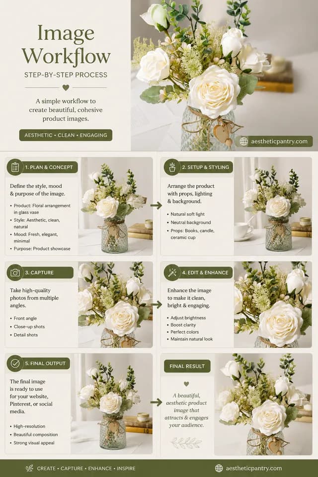 Elegant White Rose Floral Arrangement in Glass Vase – Timeless Home Decor Inspiration