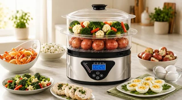 Hamilton Beach 2-Tier Food Steamer