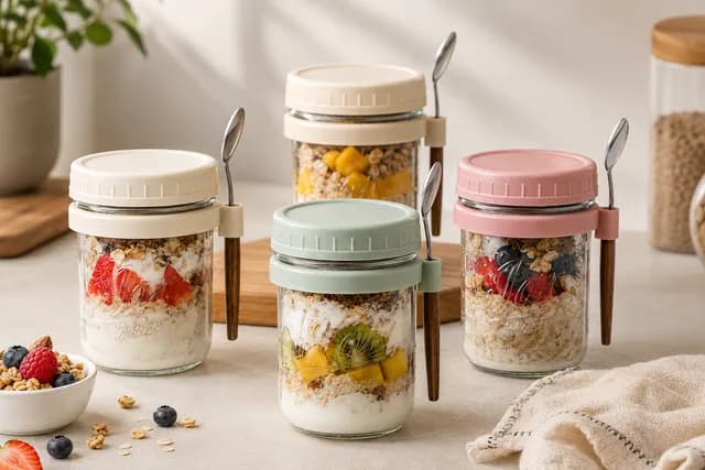 Overnight Containers Spoons Airtight