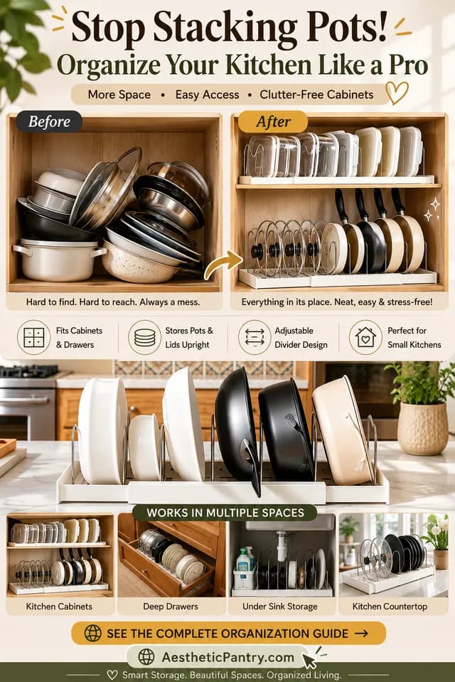 Stop Stacking Pots! Organize Your Kitchen Like a Pro
