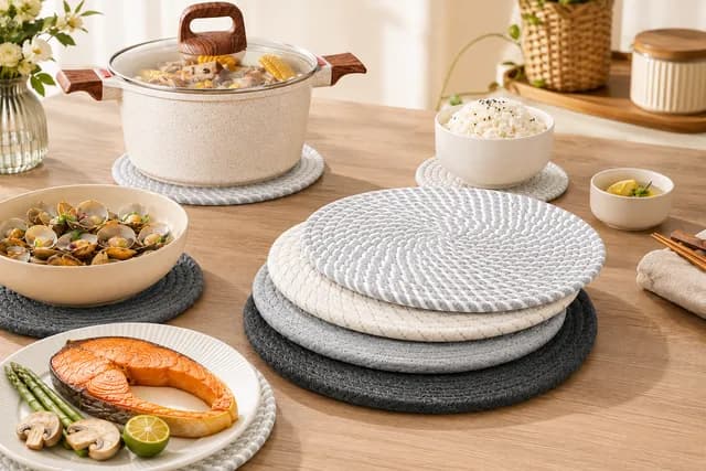 Multi-Purpose Woven Placemats – Heat Resistant, Water Absorbent & Stylish Table Protection