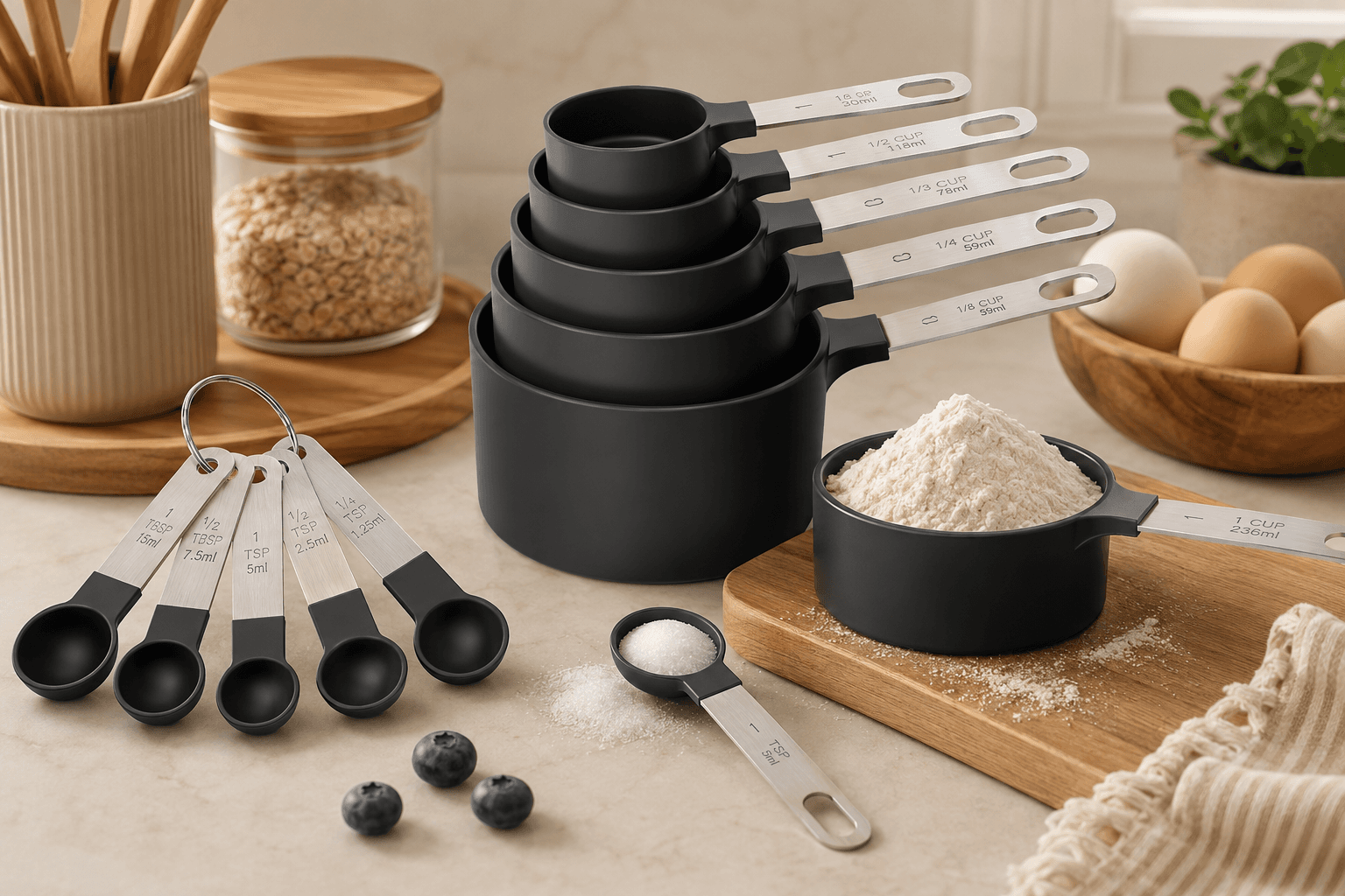 TILUCK Measuring Stackable Nesting Stainless