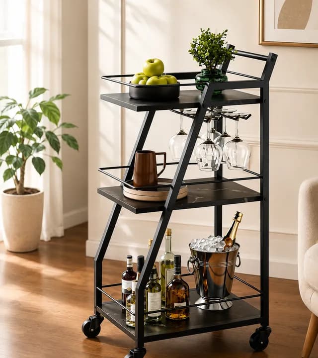 Why a 3-Tier Bar Cart Is the Ultimate Home Entertaining Essential